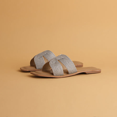Aisha Metallic Flats